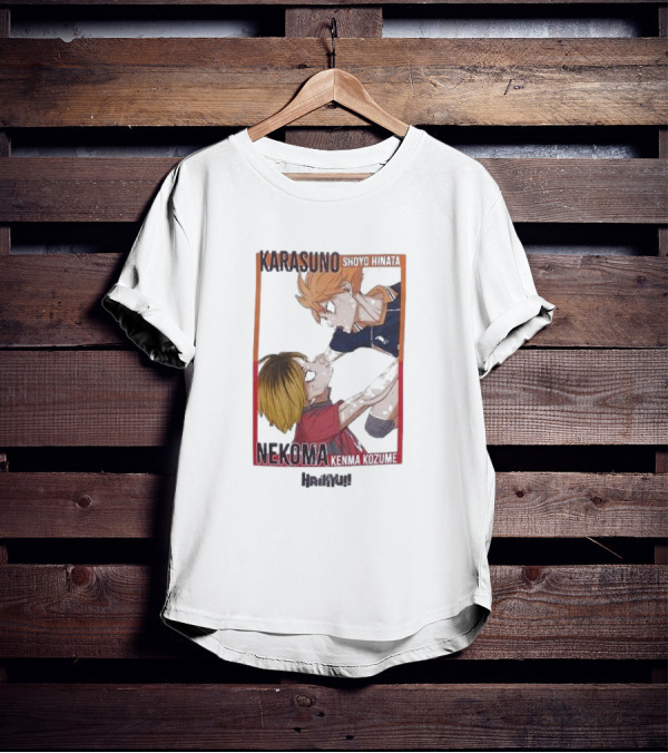 Haikyu Karasuno Shoyo Hinata Nekoma Kenma Kozume Dumpster Battle Duo T-Shirt