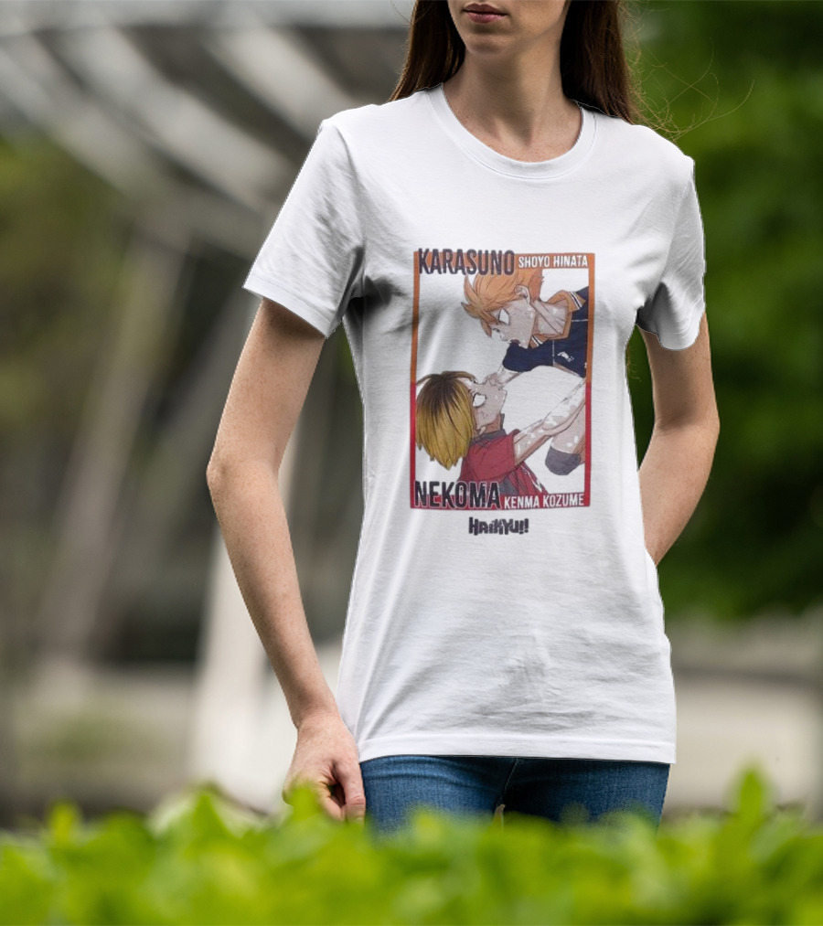 Haikyu Karasuno Shoyo Hinata Nekoma Kenma Kozume Dumpster Battle Duo T-Shirt