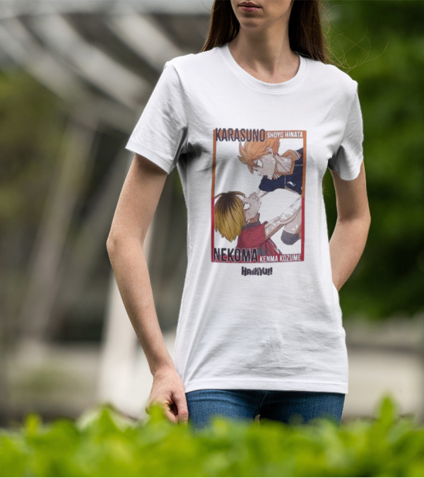 Haikyu Karasuno Shoyo Hinata Nekoma Kenma Kozume Dumpster Battle Duo T-Shirt