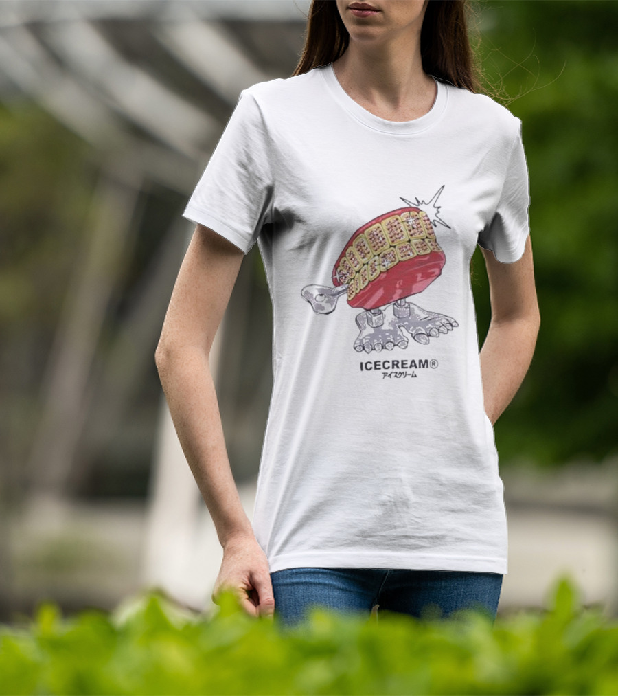 ICECREAM Chatterbox Teeth Walking Figure T-Shirt