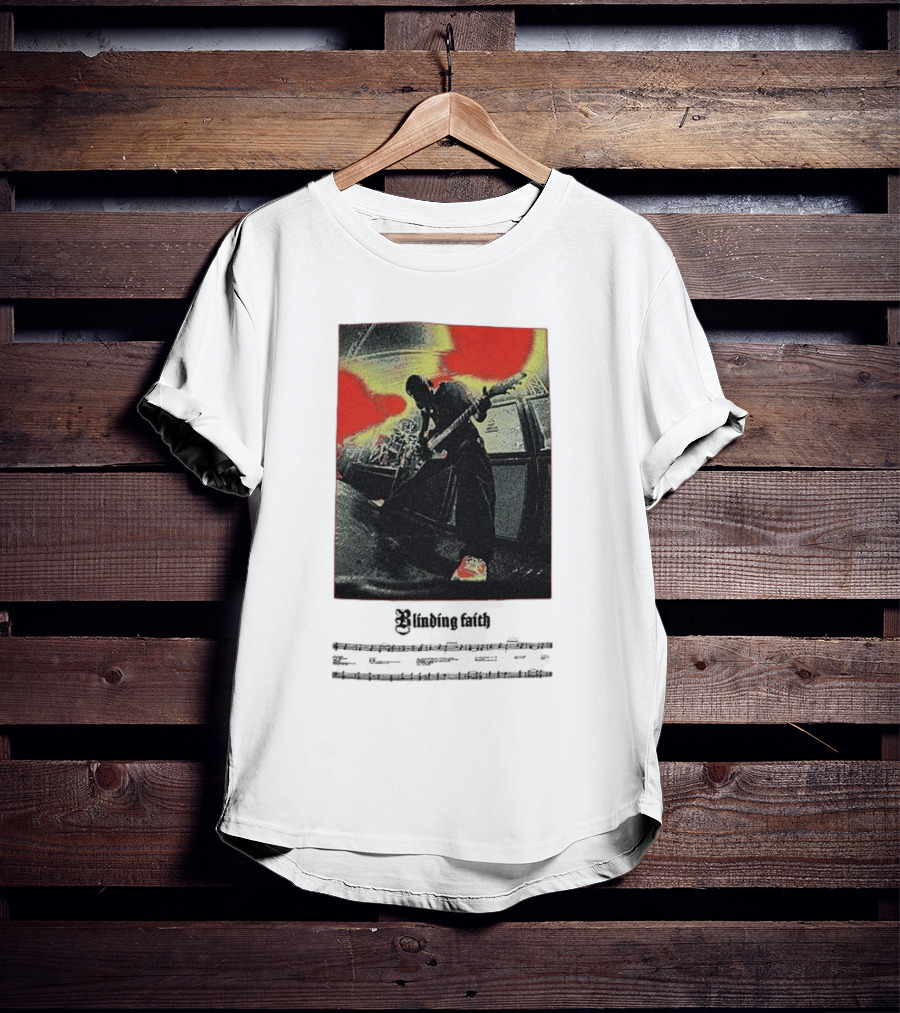 Knocked Loose Blinding Faith Live Performance With Sheet Music Overlay T-Shirt