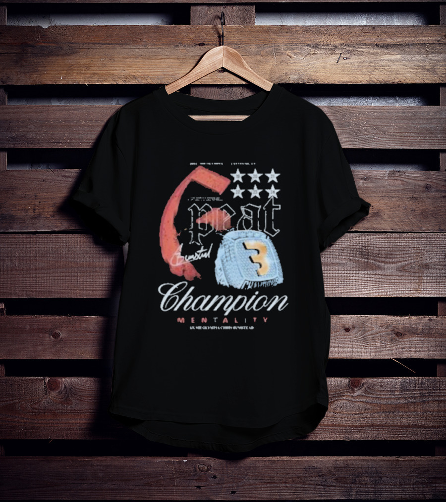6 Peat Champion Mentality 6x Mr Olympia Chris Bumstead Star Icons T-Shirt