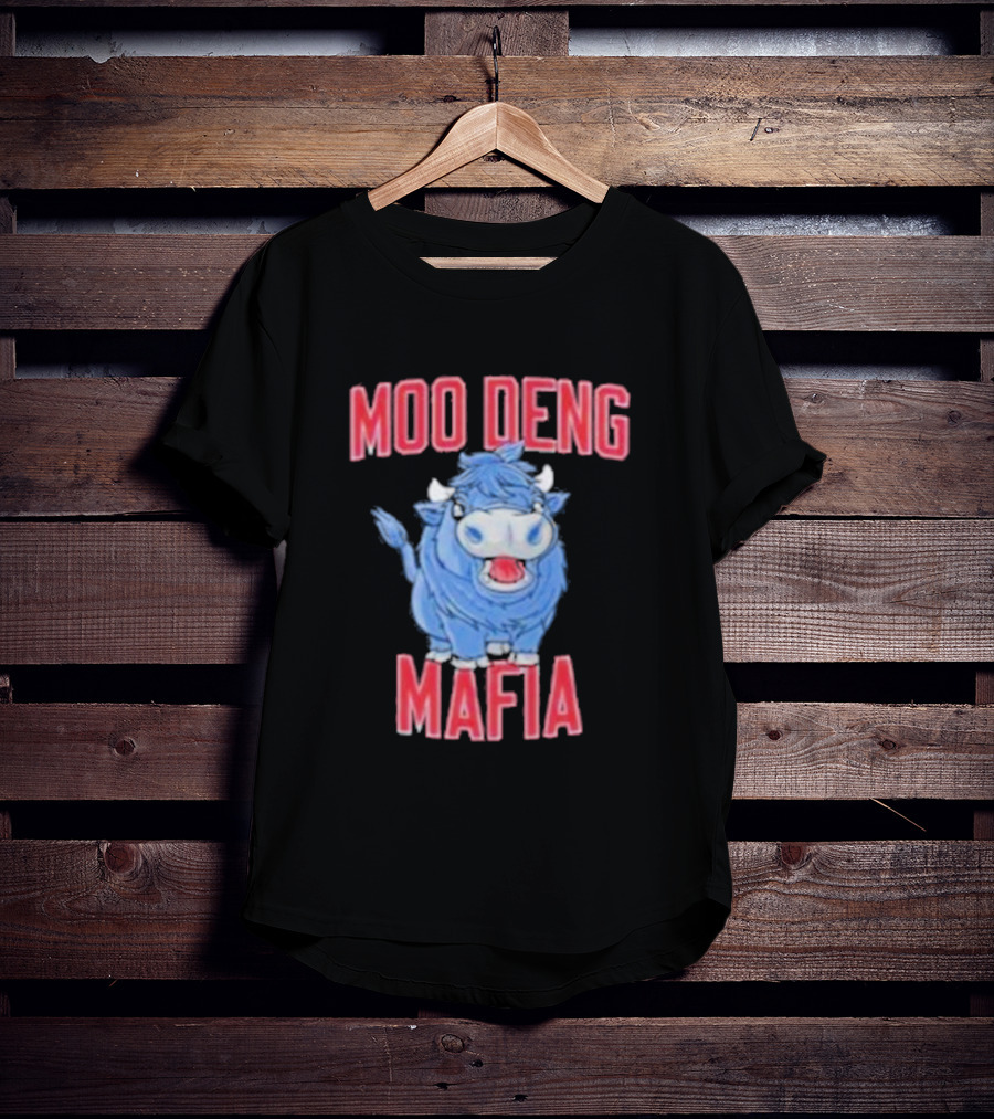 Buffalo Bills Moo Deng Mafia Cartoon Buffalo Collaboration T-Shirt
