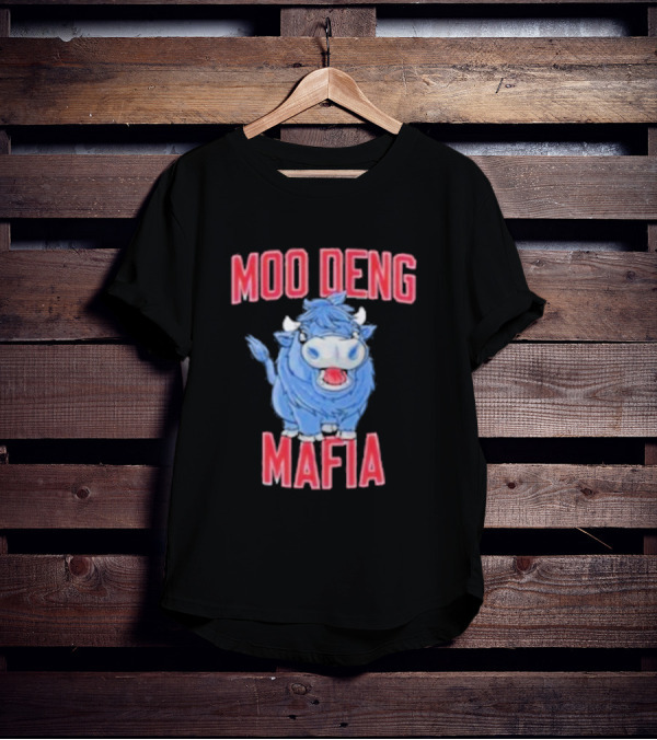 Buffalo Bills Moo Deng Mafia Cartoon Buffalo Collaboration T-Shirt