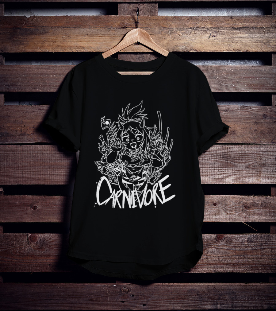 Carnivore Nocturnal Fantasy Creature With Meat Elements T-Shirt