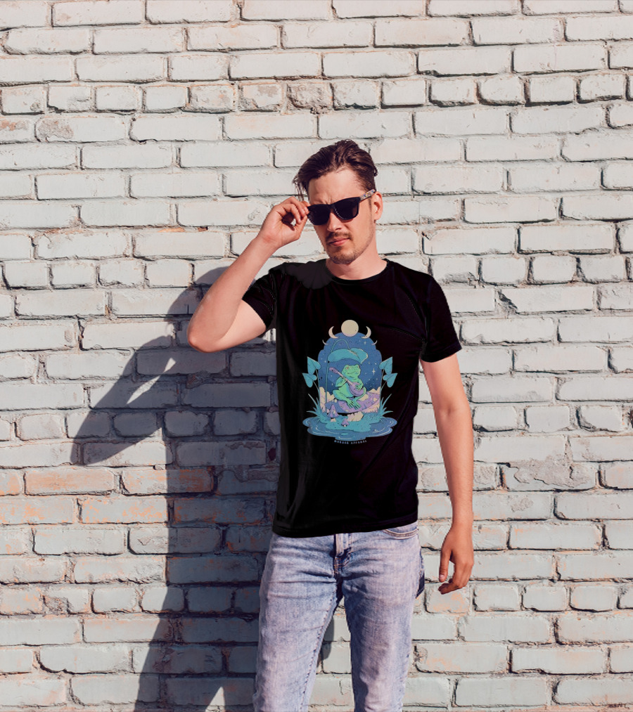 Cottage Frog Moonlit Forest Murder T-Shirt