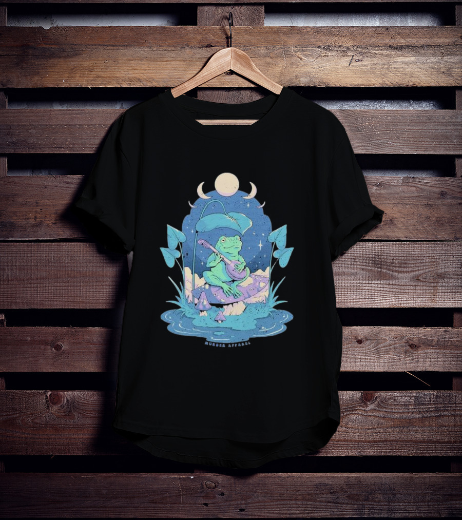 Cottage Frog Moonlit Forest Murder T-Shirt