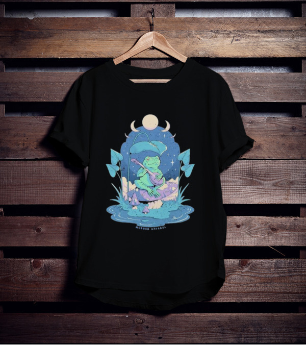 Cottage Frog Moonlit Forest Murder T-Shirt