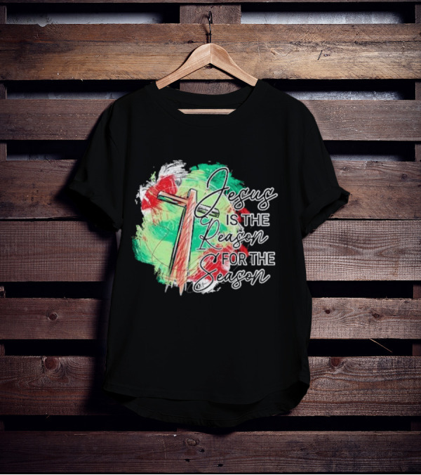 Jesus Is The Reason For The Season Christmas Cross T-Shirt