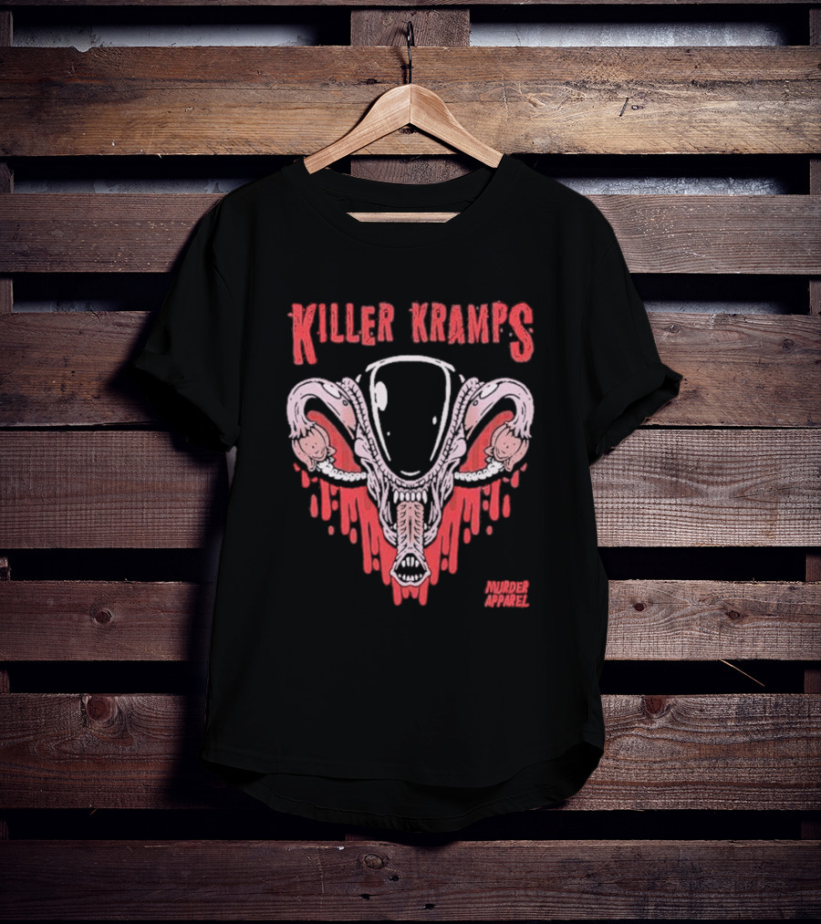 Killer Kramps Alien Murder Apparel Dripping Horror T-Shirt