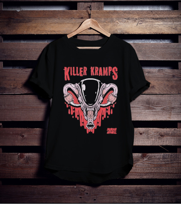 Killer Kramps Alien Murder Apparel Dripping Horror T-Shirt