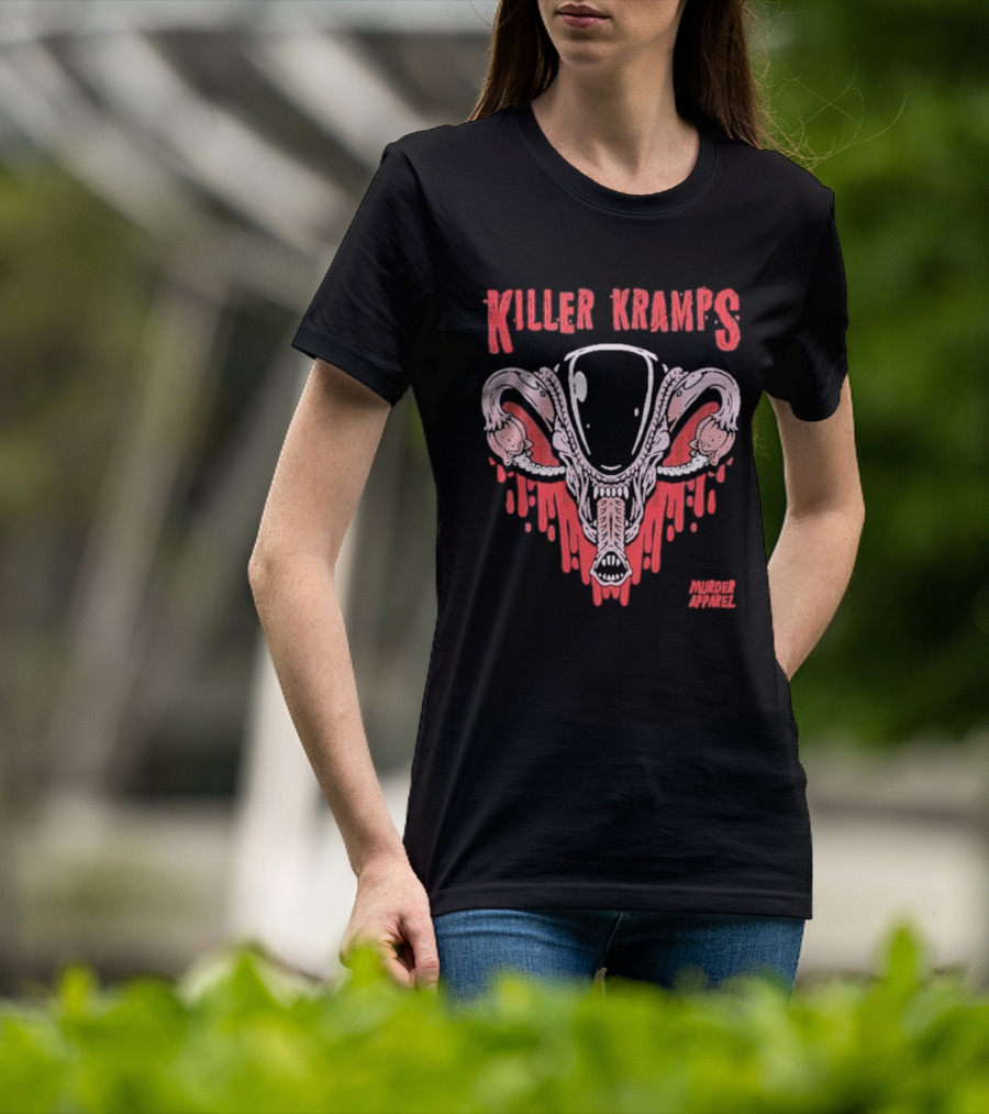 Killer Kramps Alien Murder Apparel Dripping Horror T-Shirt
