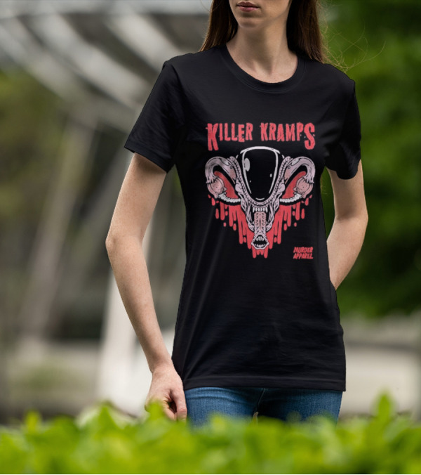 Killer Kramps Alien Murder Apparel Dripping Horror T-Shirt