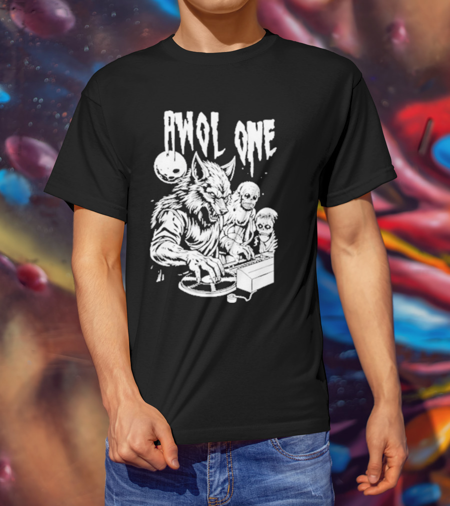 AWOL One Werewolf DJ With Creatures T-Shirt