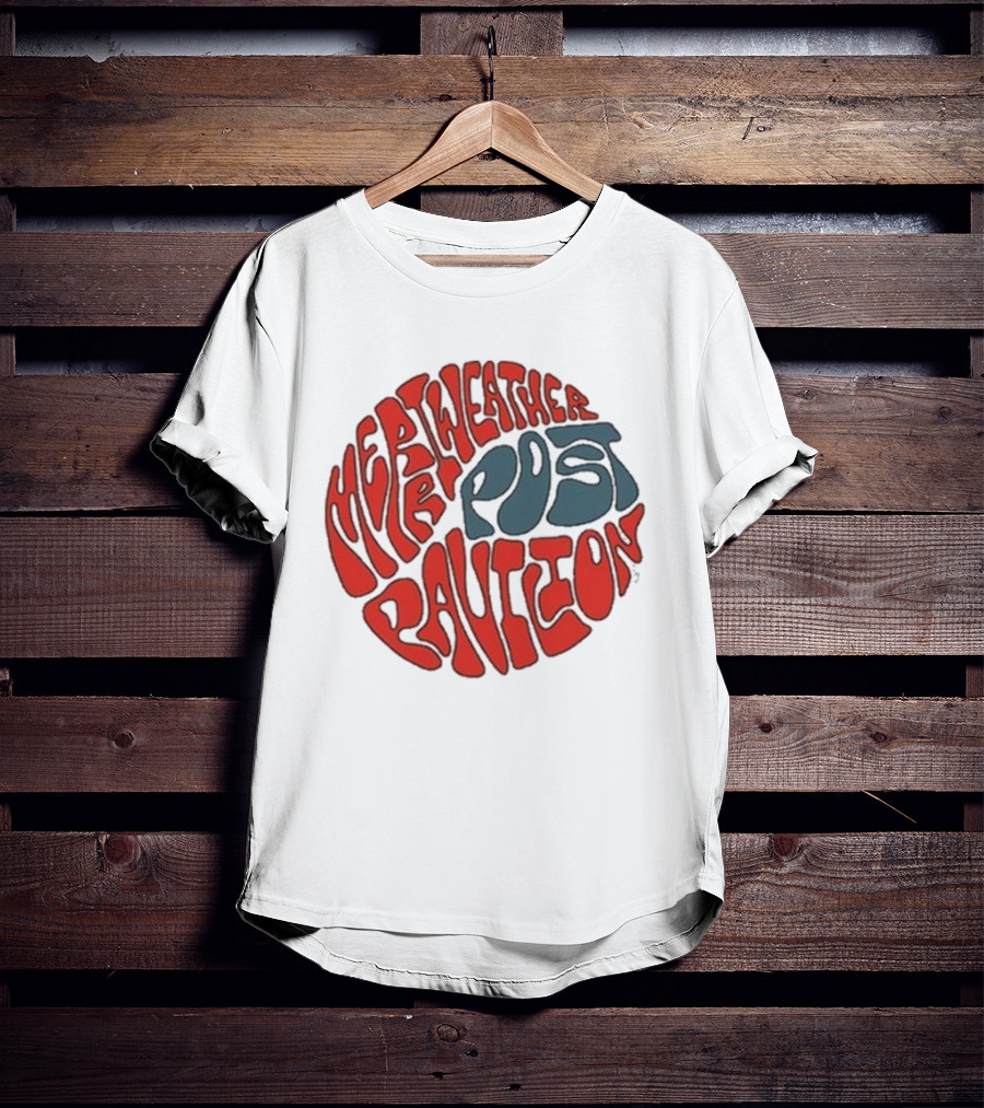 Merriweather Post Pavilion Psychedelic Retro Text T-Shirt