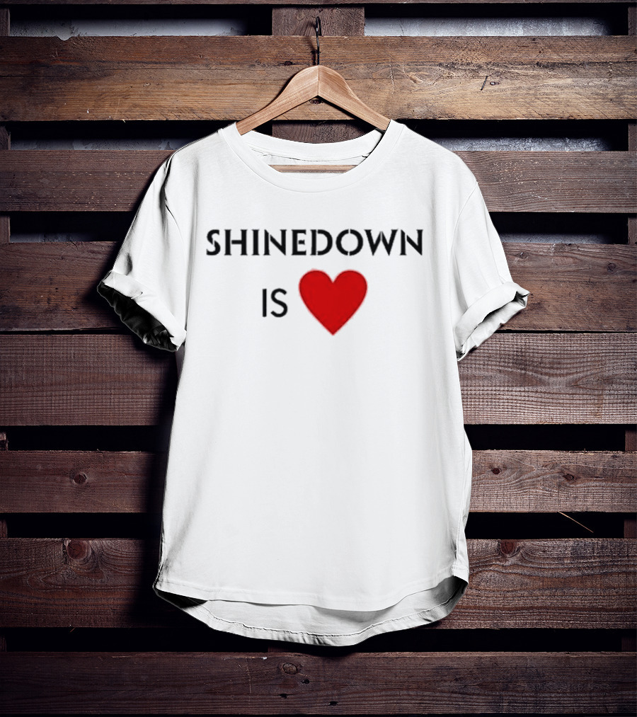 Shinedown Is Heart Shirt Red Love T-Shirt