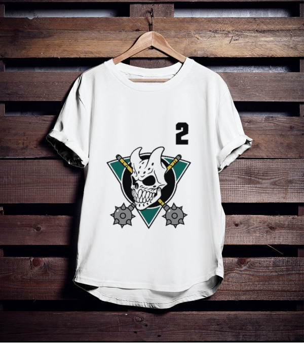 Slaughter To Prevail Hockey Skull Maces Logo 2 T-Shirt