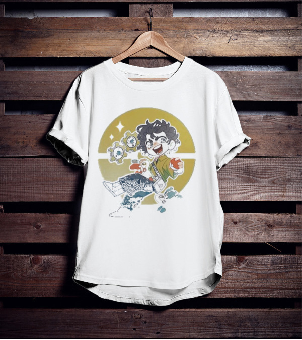 Snifferish Pokemon Trainer With Pokeball And Gears T-Shirt