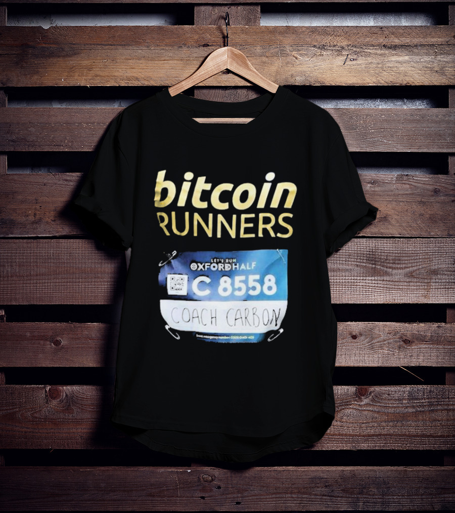 Bitcoin Runners Oxford Half C 8558 Coach Carbon T-Shirt