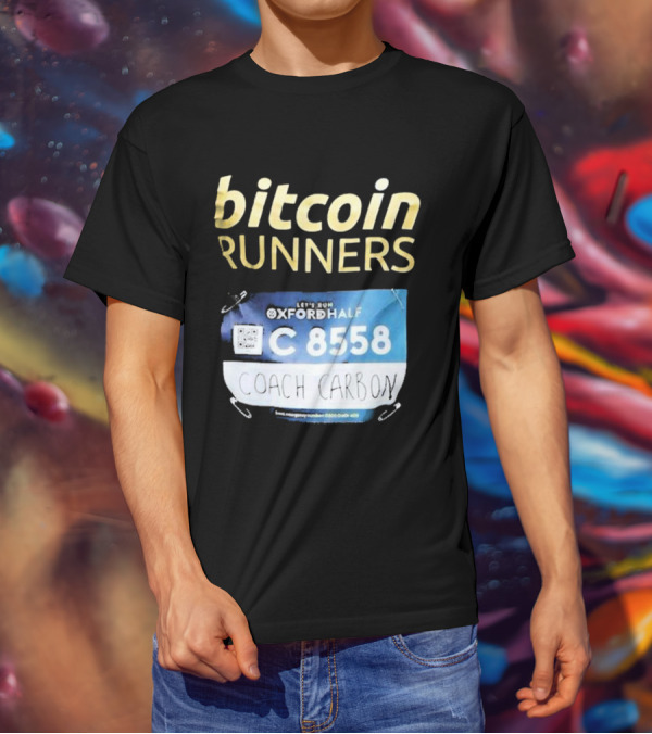 Bitcoin Runners Oxford Half C 8558 Coach Carbon T-Shirt