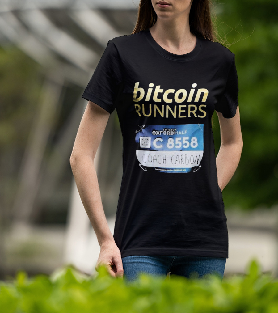 Bitcoin Runners Oxford Half C 8558 Coach Carbon T-Shirt