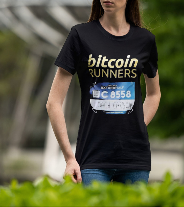 Bitcoin Runners Oxford Half C 8558 Coach Carbon T-Shirt