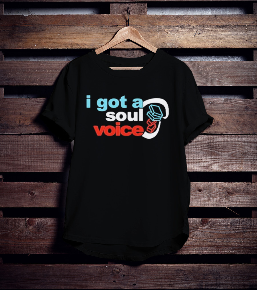 I Got A Soul Voice Cube Headset Red Blue White T-Shirt