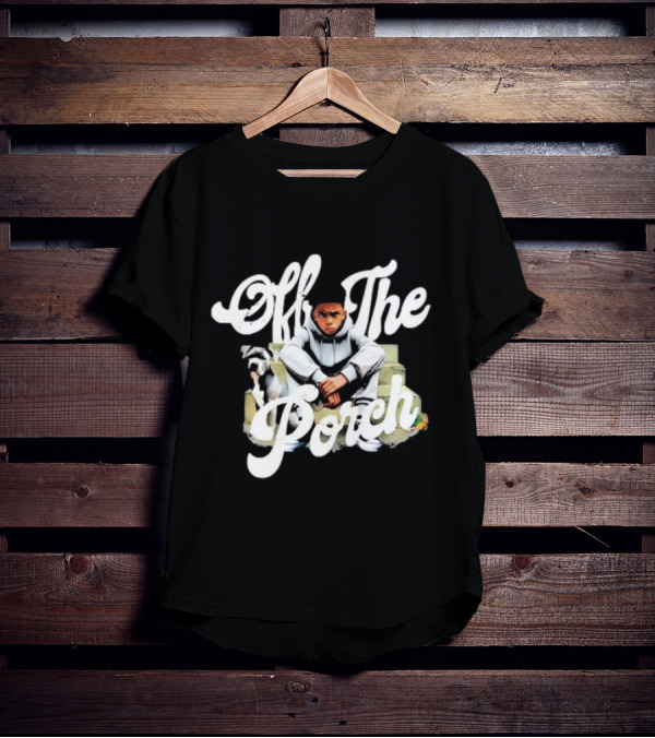 Off The Porch Hoodie Dog Boy Sitting T-Shirt