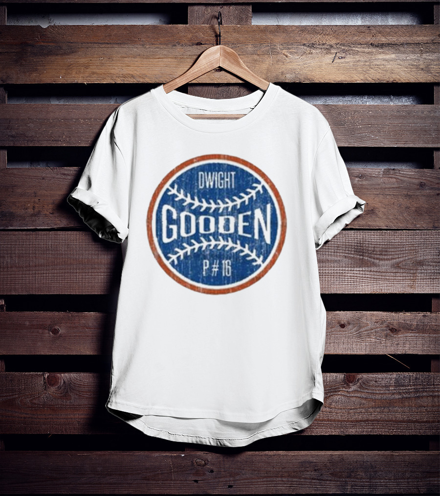 Dwight Gooden P #16 Baseball Vintage Circle T-Shirt