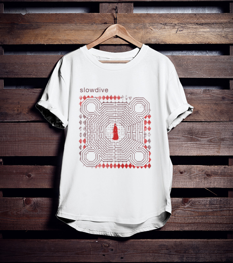 Slowdive Everything Is Alive Labyrinth Ecru T-Shirt