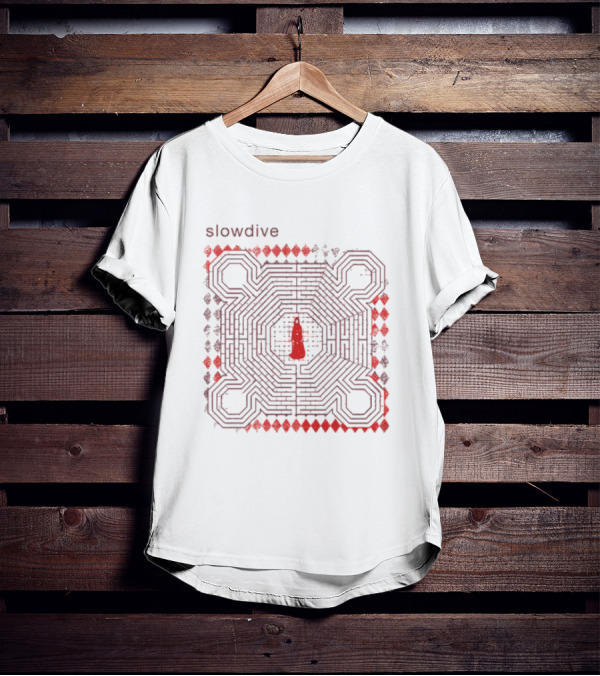 Slowdive Everything Is Alive Labyrinth Ecru T-Shirt