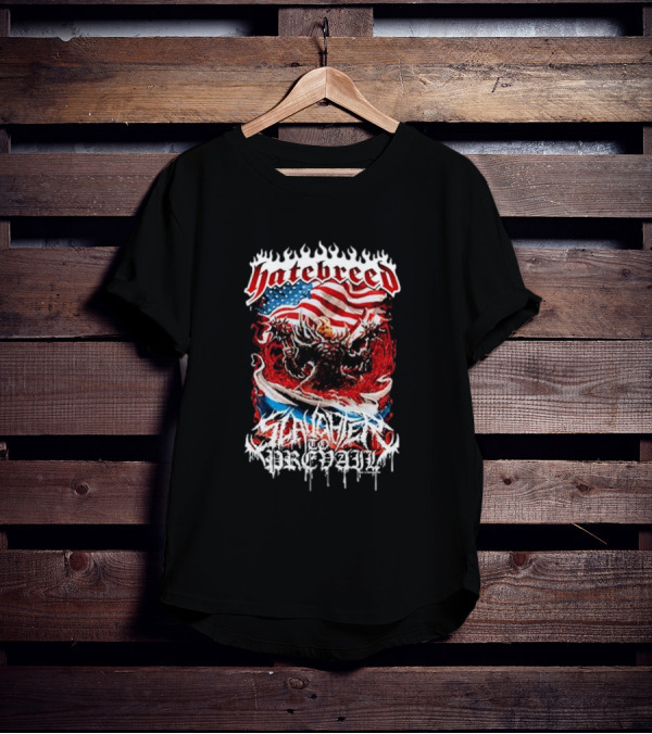 Hatebreed Slaughter To Prevail American Flag Demon T-Shirt