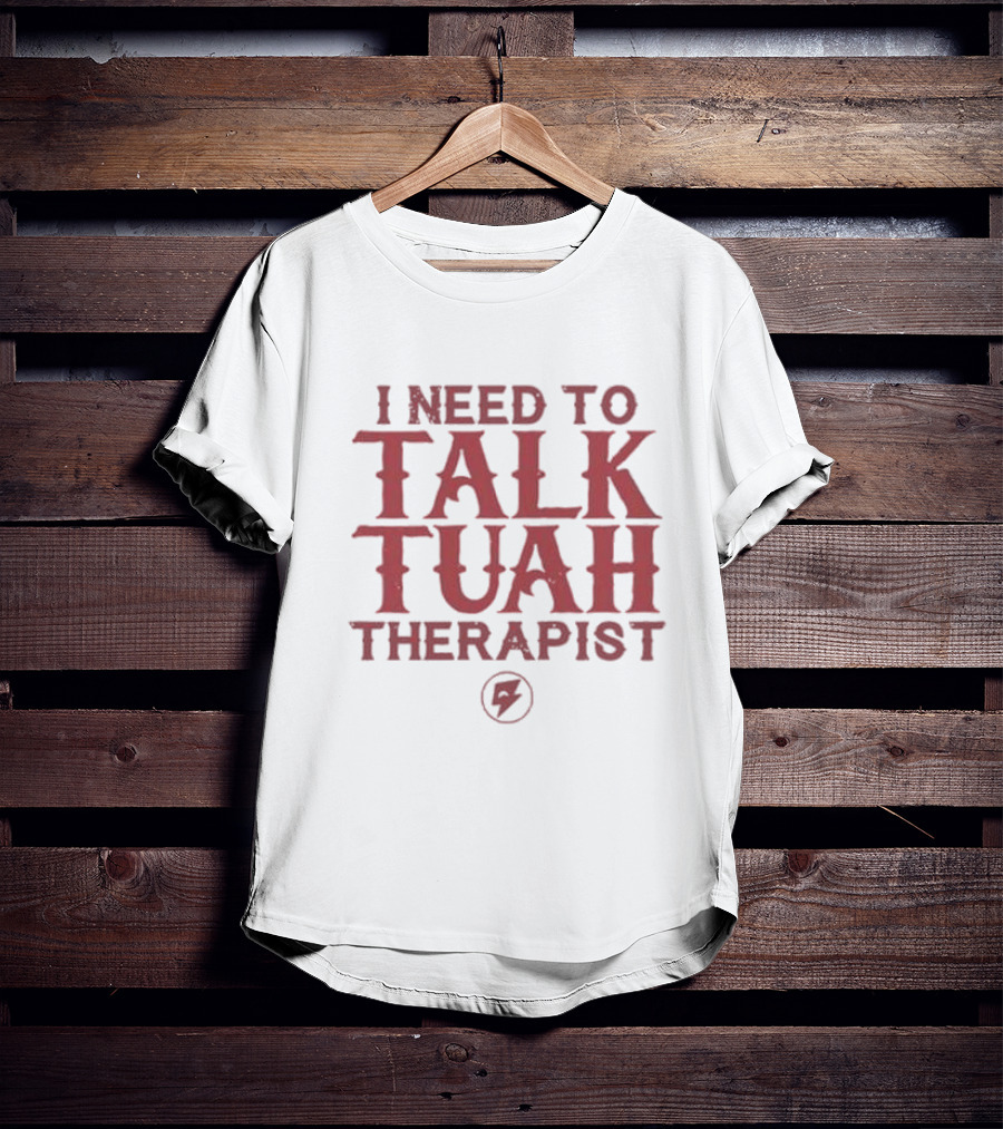 I Need To Talk Tuah Therapist Bolt T-Shirt
