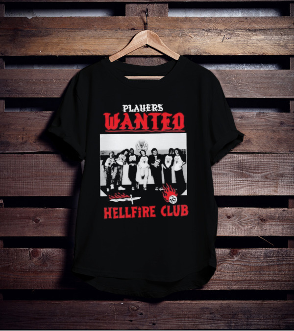 Players Wanted Hellfire Club Stranger Things Iconic Group Photo T-Shirt