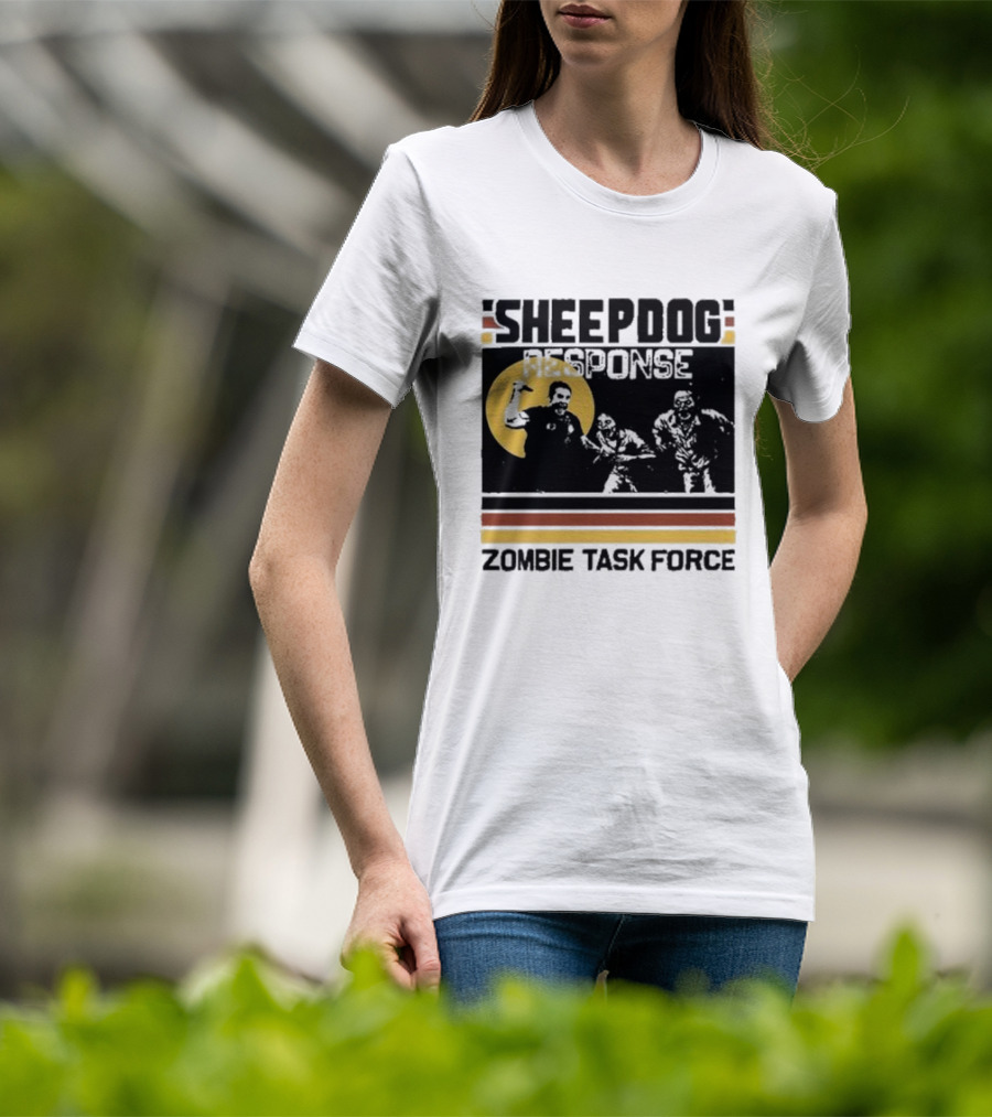 Tim Kennedy Sheepdog Response Zombie Task Force Team Badge T-Shirt