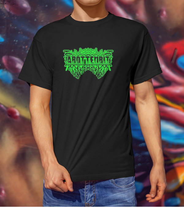 Arottenbit Acid Green Pixel T-Shirt