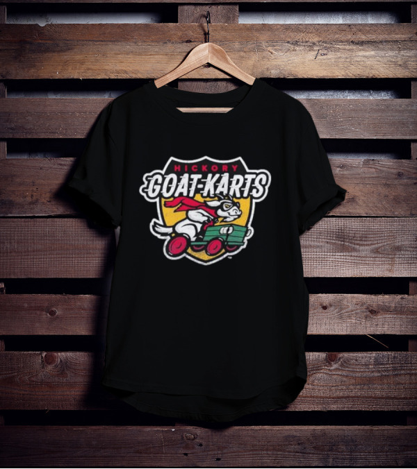 Hickory Goat-Karts Racing Mascot Shield T-Shirt
