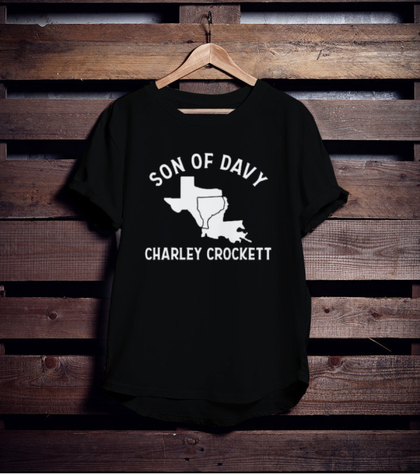 Son Of Davy Charley Crockett Texas Map T-Shirt