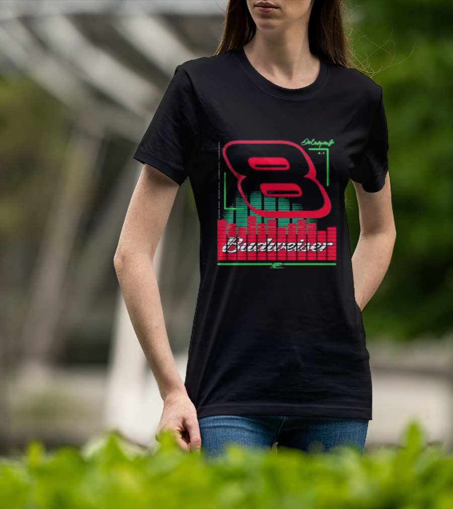 Dale Earnhardt Jr 8 Budweiser Racing Graphics T-Shirt