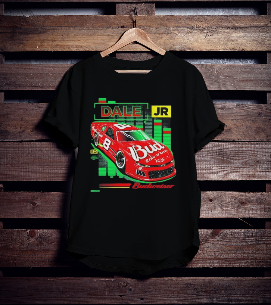 Dale Jr 8 Bud King Of Beers Budweiser Racing Car T-Shirt