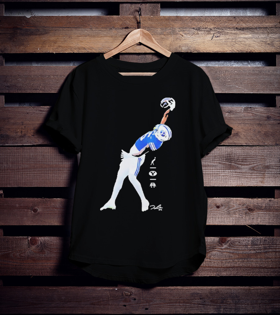 Darius Lassiter BYU Cougars Football Leaping Catch Highlight T-Shirt