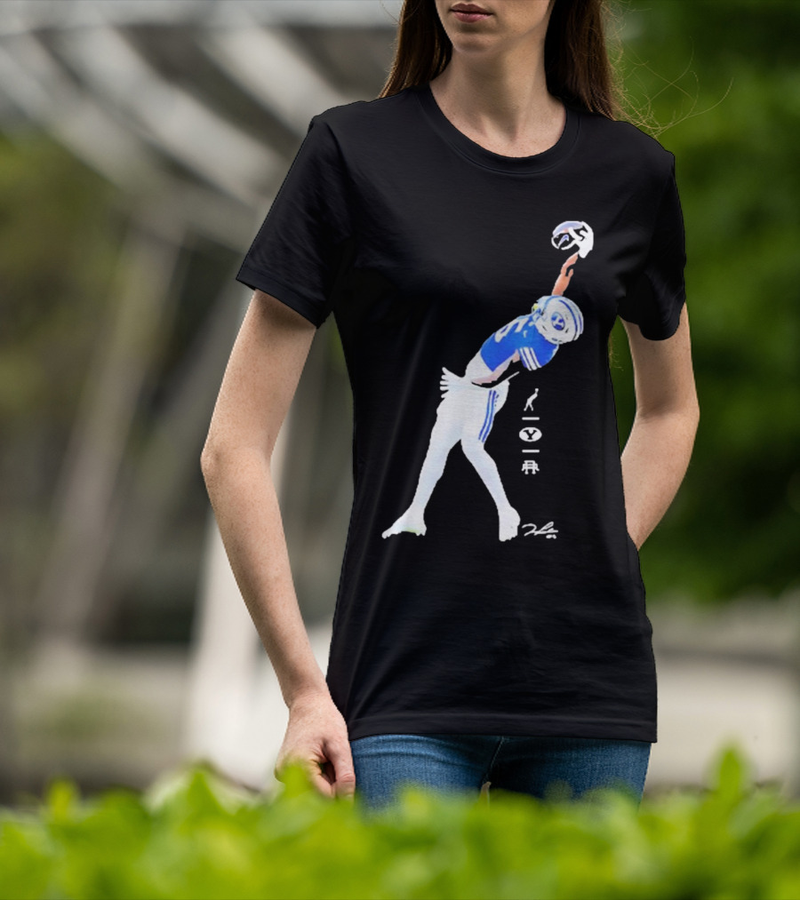 Darius Lassiter BYU Cougars Football Leaping Catch Highlight T-Shirt