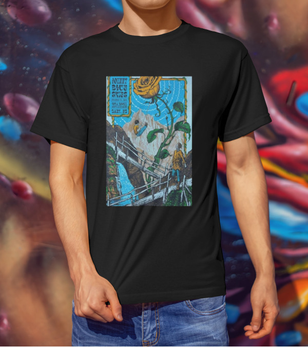 Johnny Blue Skies Sturgill Simpson Spiraling Rose Mountain Adventure Cary NC October 22 T-Shirt