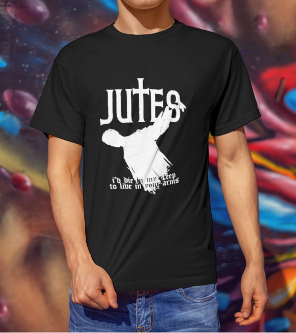Jutes Sleepyhead I'd Die In My Sleep To Live In Your Arms Cross T-Shirt