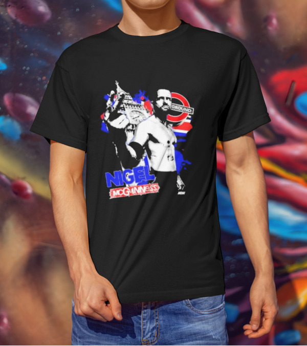 Nigel McGuinness AEW From The Underground London T-Shirt