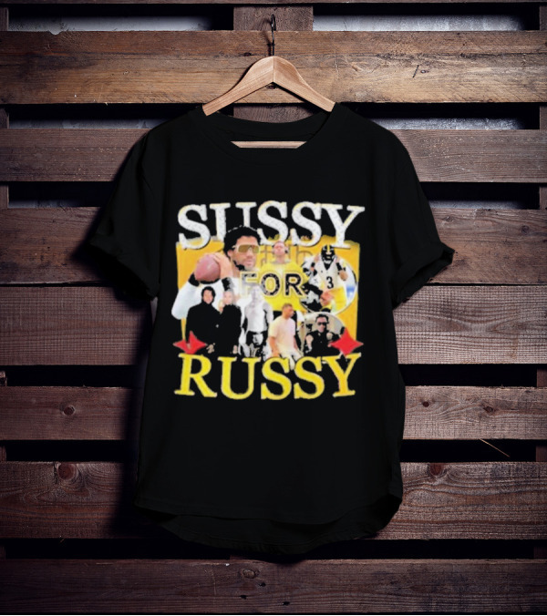Sussy For Russy Football Photos Collage T-Shirt