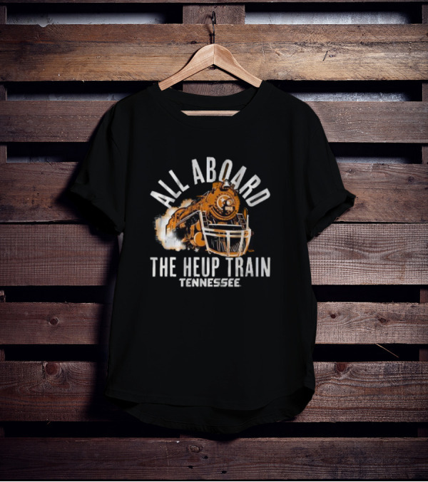 Tennessee Football All Aboard The Heup Train Vintage Locomotive T-Shirt