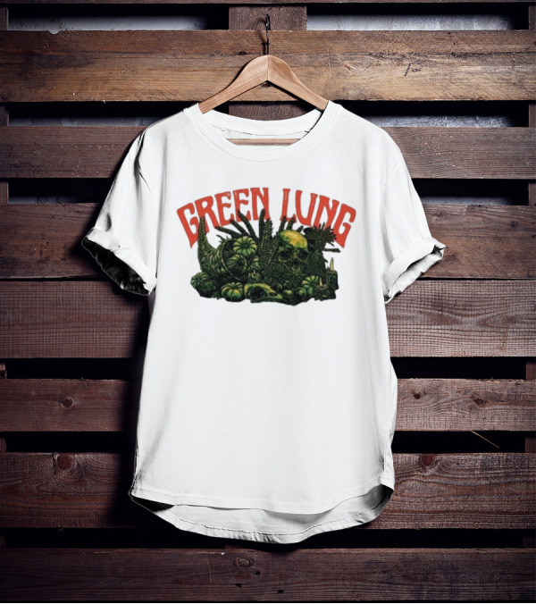 Green Lung Harvest Skull And Pumpkins T-Shirt