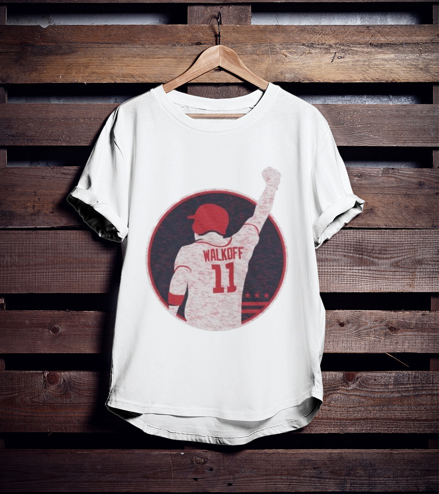 Mr Walkoff 11 Baseball Red Circle T-Shirt
