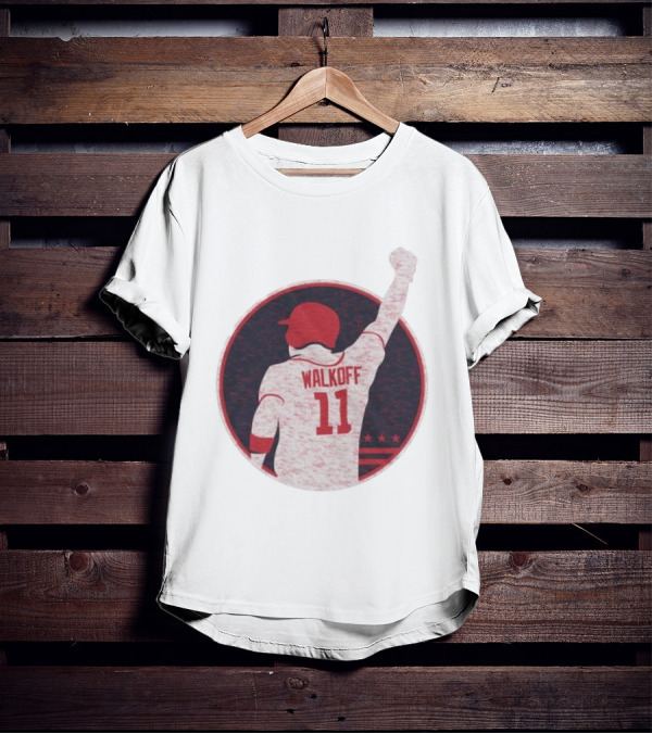 Mr Walkoff 11 Baseball Red Circle T-Shirt